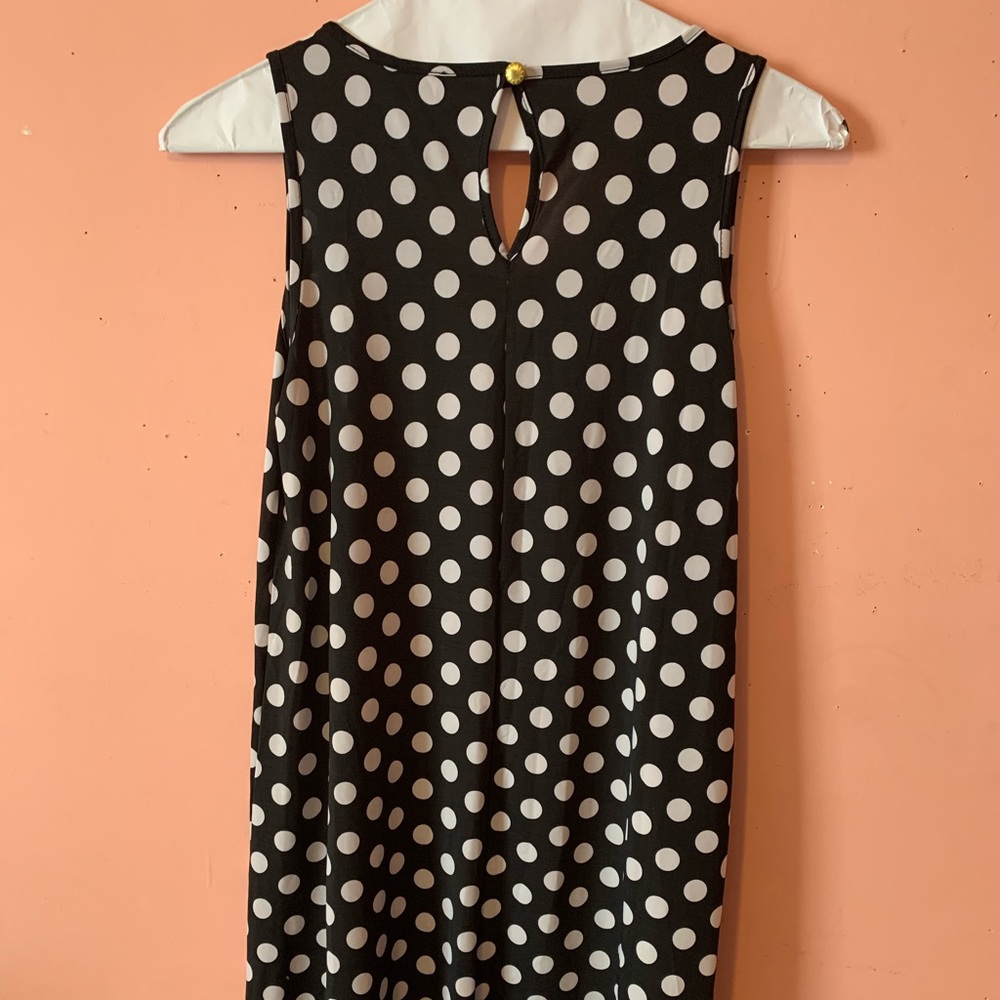 Black & white polka dot dress